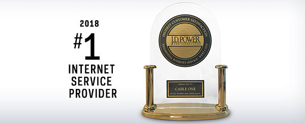 Cable One - Awarded #1 Internet Service Provider by J.D. Power & Assoc.