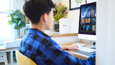 Improved Wi-Fi coverage after router placement and mesh network setup.